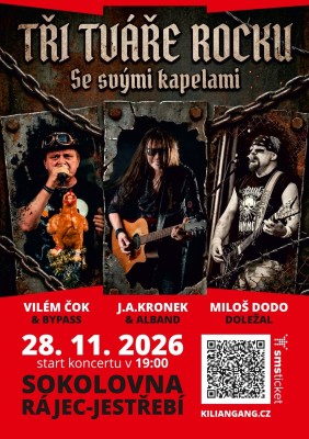 TŘI TVÁŘE ROCKU - Kronek, Čok, Doležal