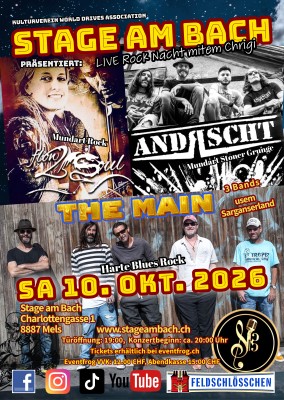 Flow2Soul (CH), Andrscht (CH) und The Main (CH)