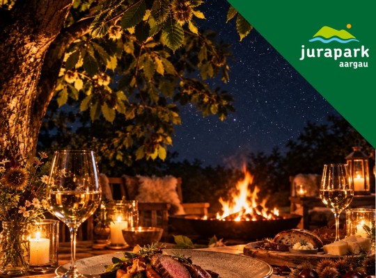 Jurapark bei Nacht – Wine&Dine zum Jahreswechsel
