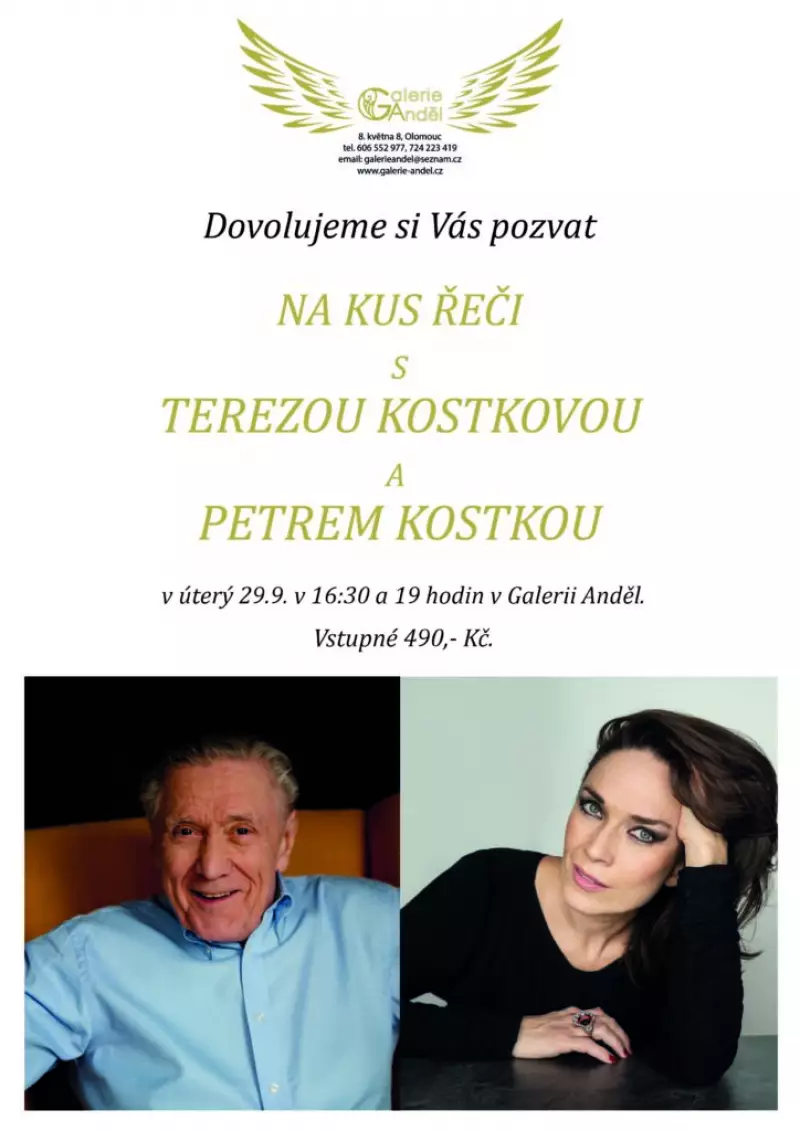Na kus řeči s Terezou Kostkovou a Petrem Kostkou