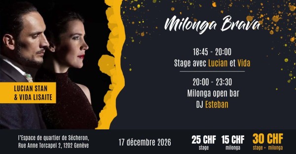 Milonga Brava mit Lucian Stan & Vida Lisaite