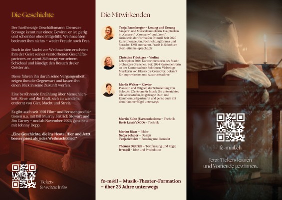 A Christmas Carol - Musical Reading based on Charles Dickens