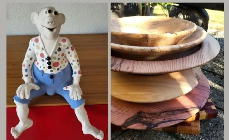 Werke aus Holz und Ton