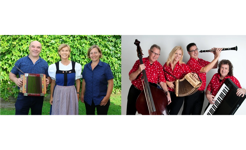 Geschwister Rymann mit Rita Burch am Bass & Ländler-Wurlitze