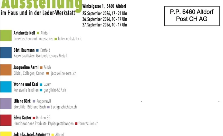 Ausstellung im Haus und in der Leder-Werkstatt Nell