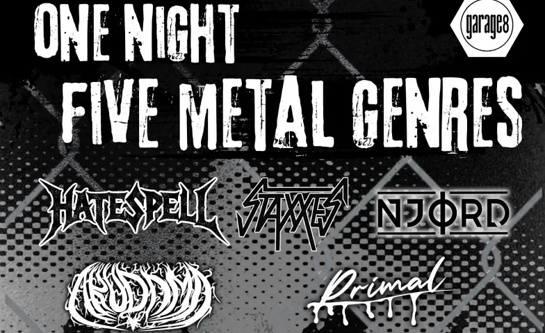 ONE NIGHT FIVE METAL GENRES