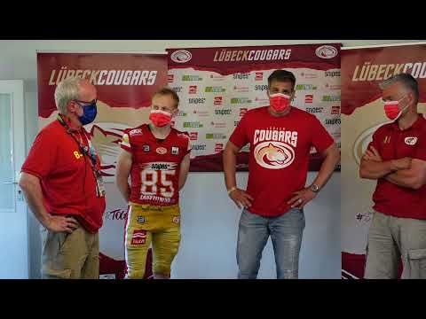 Pressekonferenz Lübeck Cougars - Assindia Cardinals (27. Juni 2021)