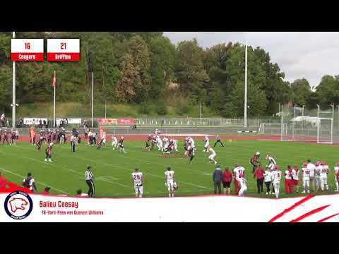 Highlights: Lübeck Cougars - Rostock Griffins (7. September 2019)