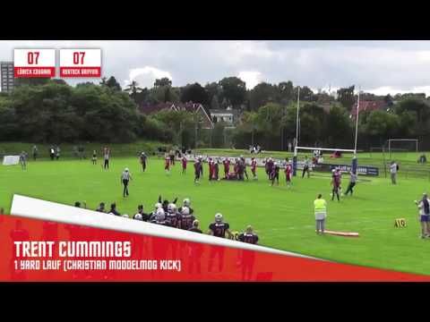 Highlights: Lübeck Cougars - Rostock Griffins (15. Juli 2017)