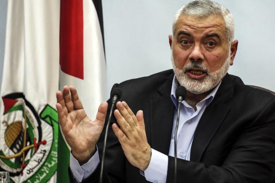 هنية : " الاتفاق الإماراتي الإسرائيلي يحمل دلالات سلبية ومؤلمة لشعبنا الفلسطيني "