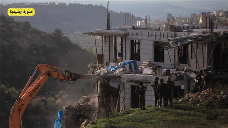جيش الإحتلال الإسرائيلي يهدم 7 مساكن فلسطينية بالضفة