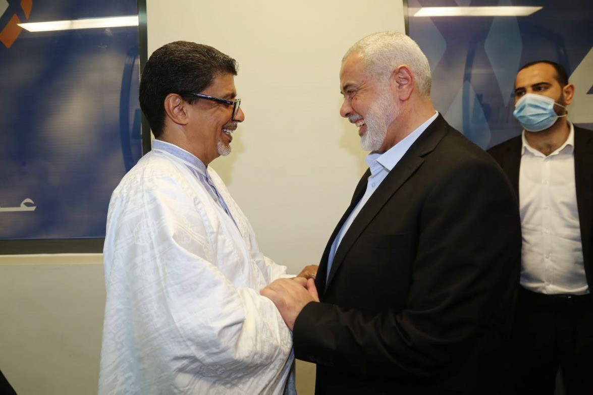 هنية يصل موريتانيا على رأس وفد من حماس