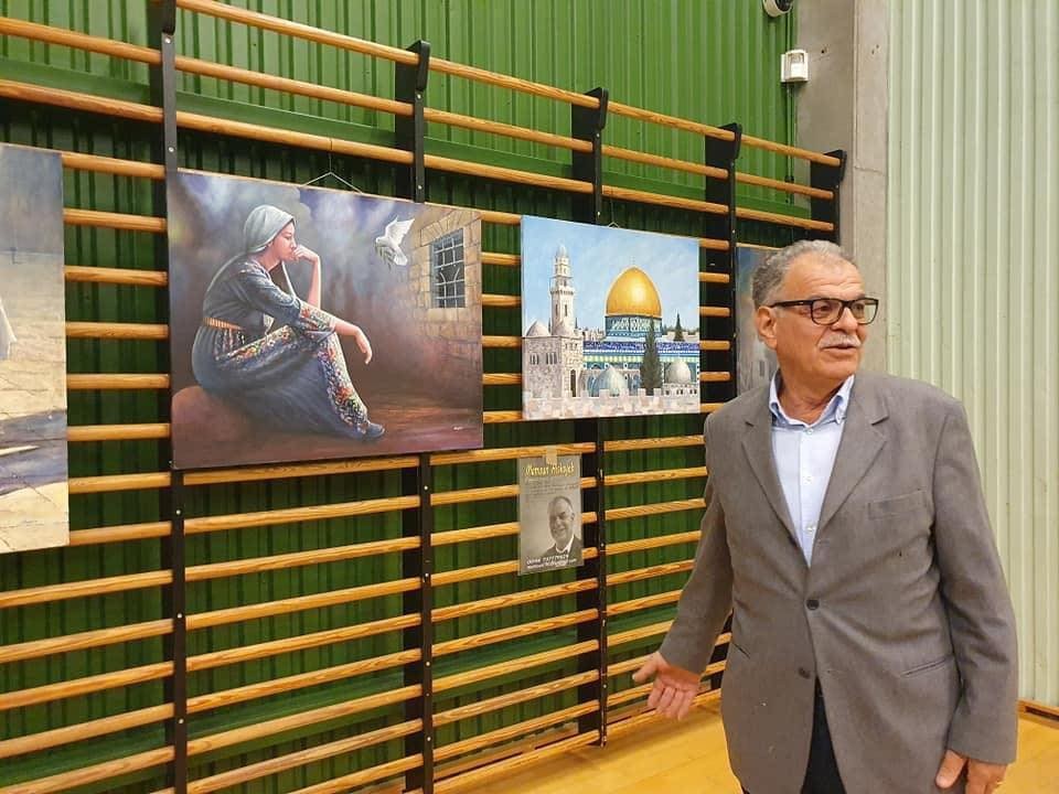 كوبنهاجن.. افتتاح معرض رسم تشكيلي للفنان الفلسطيني مأمون الشايب