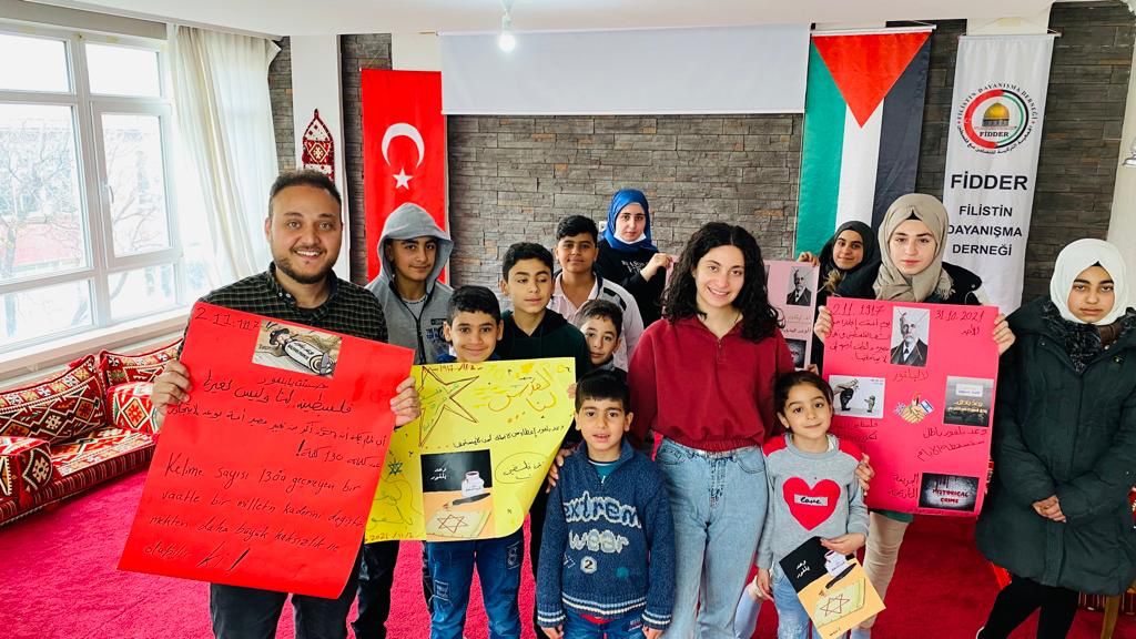 "فيدار" تنظم نشاطا تثقيفيا للأطفال بأنقرة في ذكرى بلفور 104