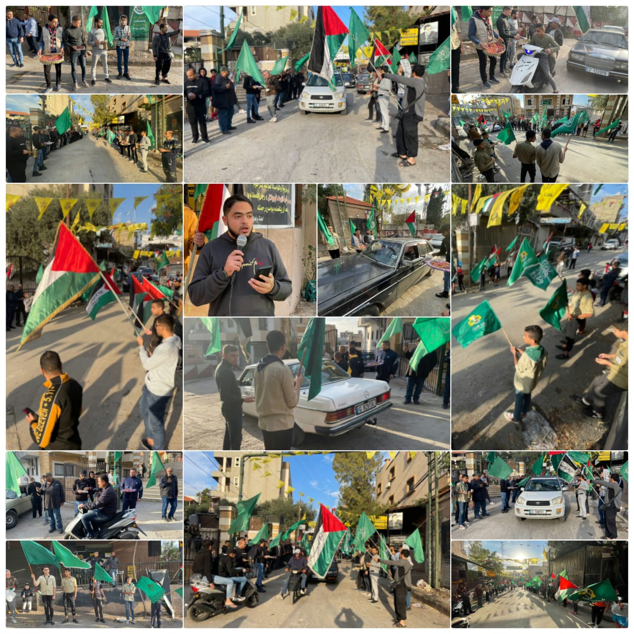 بالصور .. المخيمات الفلسطينية في لبنان تحتفي بعملية القدس البطولية