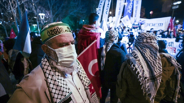 أنقرة.. وقفة احتجاجية ضد العدوان الإسرائيلي على المسجد الاقصى