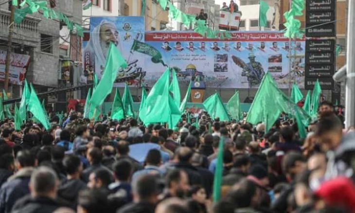 حماس تعلن شعار ذكرى انطلاقتها الـ35.. فلسطين من البحر للنهر والبندقية خيار التحرير
