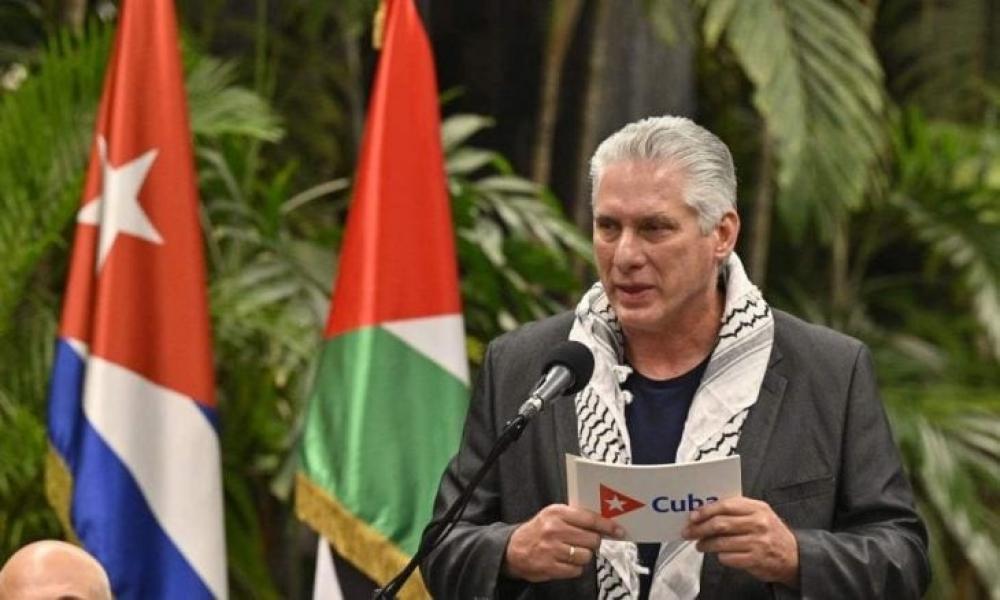 رئيس كوبا يؤكد ضرورة اتخاذ العالم إجراءات ضد الإبادة في غزة