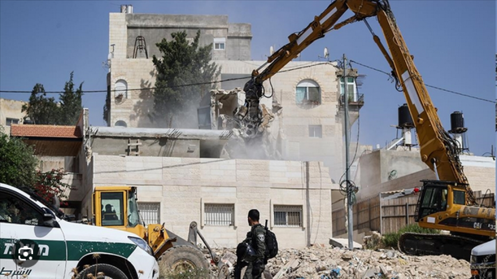 58 عملية هدم ممتلكات فلسطينية نفذها جيش الاحتلال في يناير