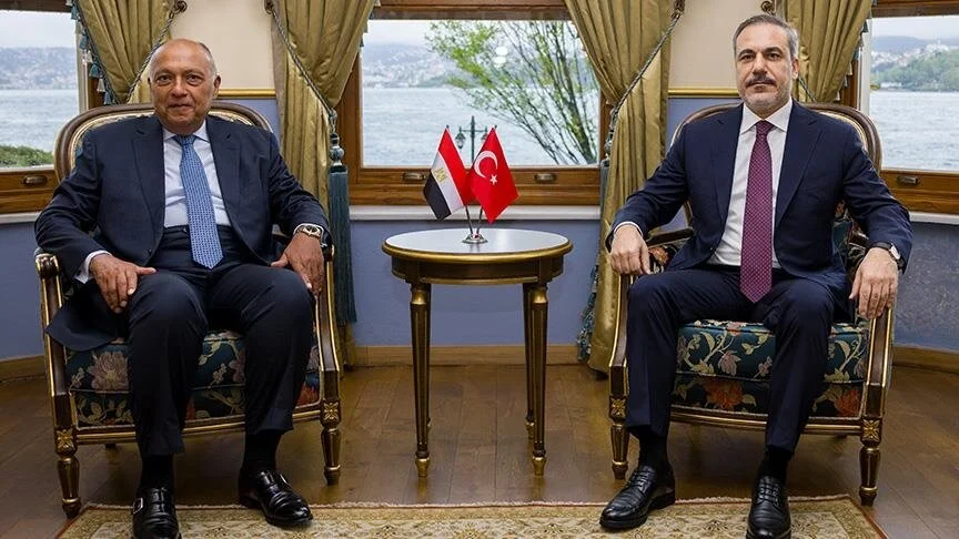 أنقرة: وزير الخارجية التركي هاكان فيدان يلتقي نظيره المصري سامح شكري