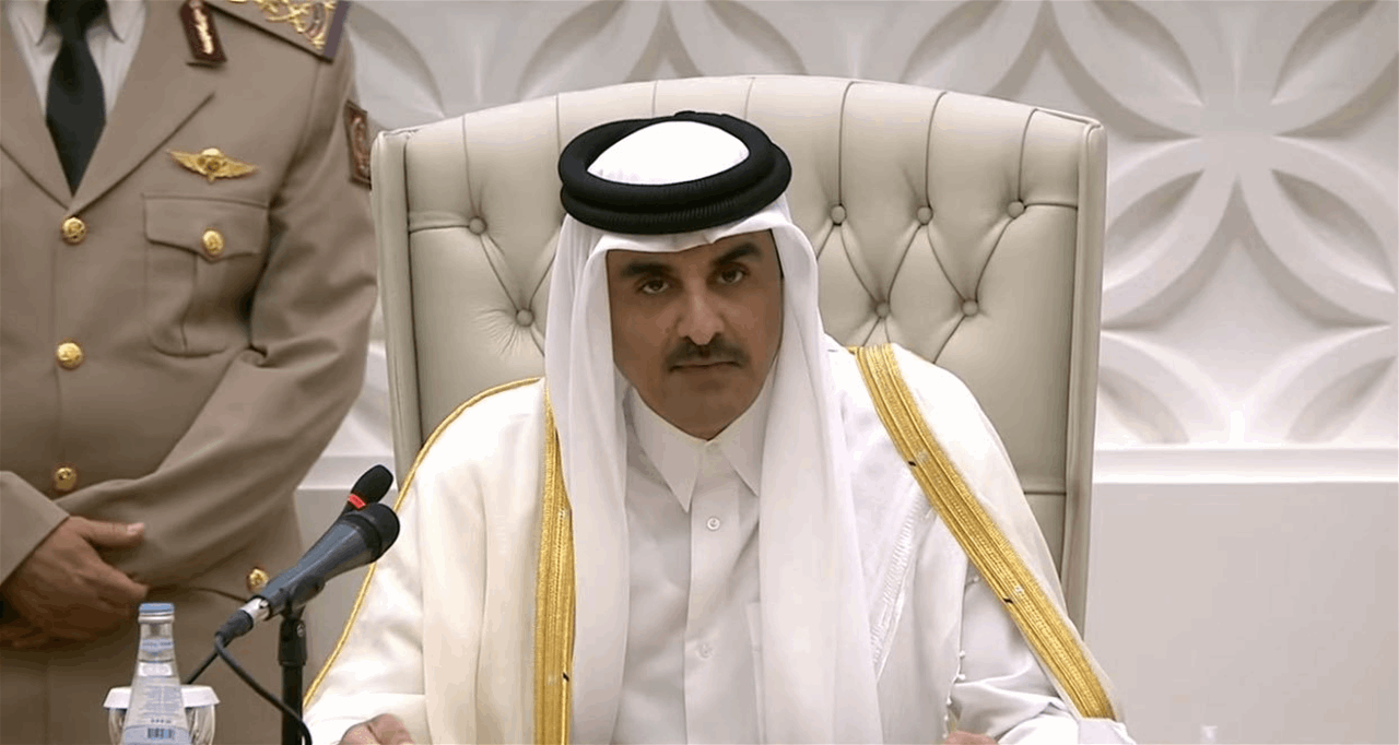 أمير قطر: الدبلوماسية والحوار هما الحل.. والدمار لن يجدي مع صمود الفلسطينيين