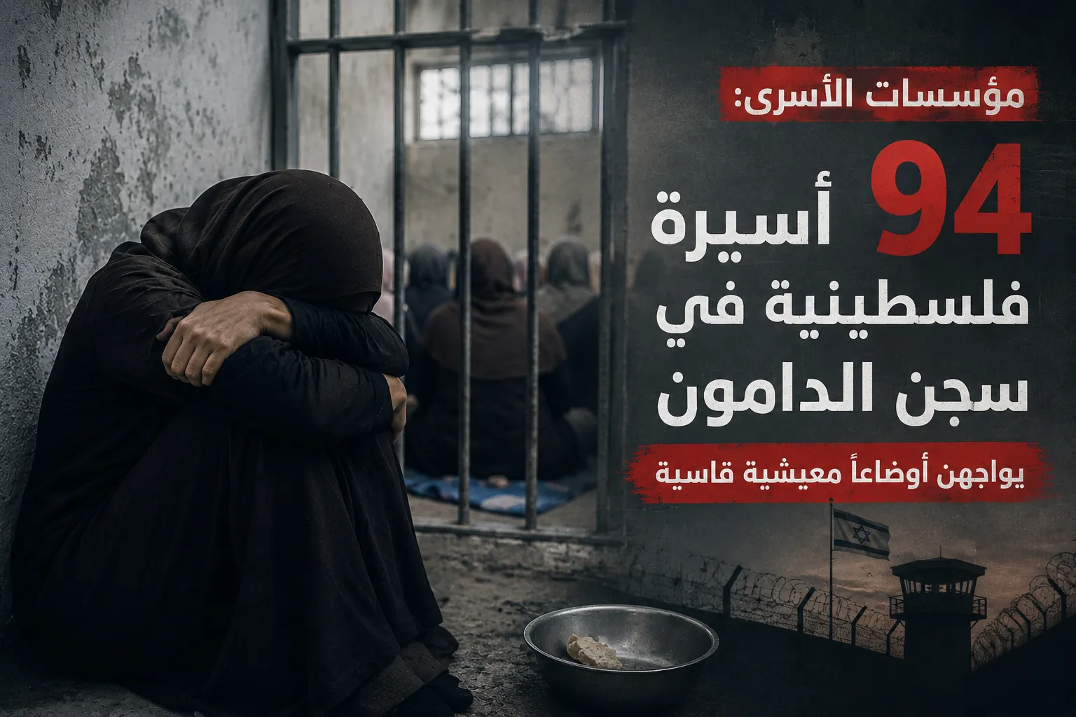 تقرير: الجوع وسوء الأوضاع يفاقمان معاناة أسيرات سجن الدامون