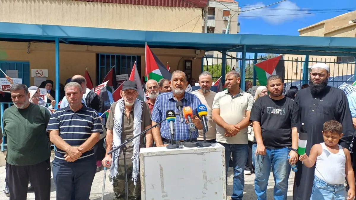 لاجئو فلسطين في صيدا يحتجون على تقليص الأونروا: مخاوف من تفريغ دورها