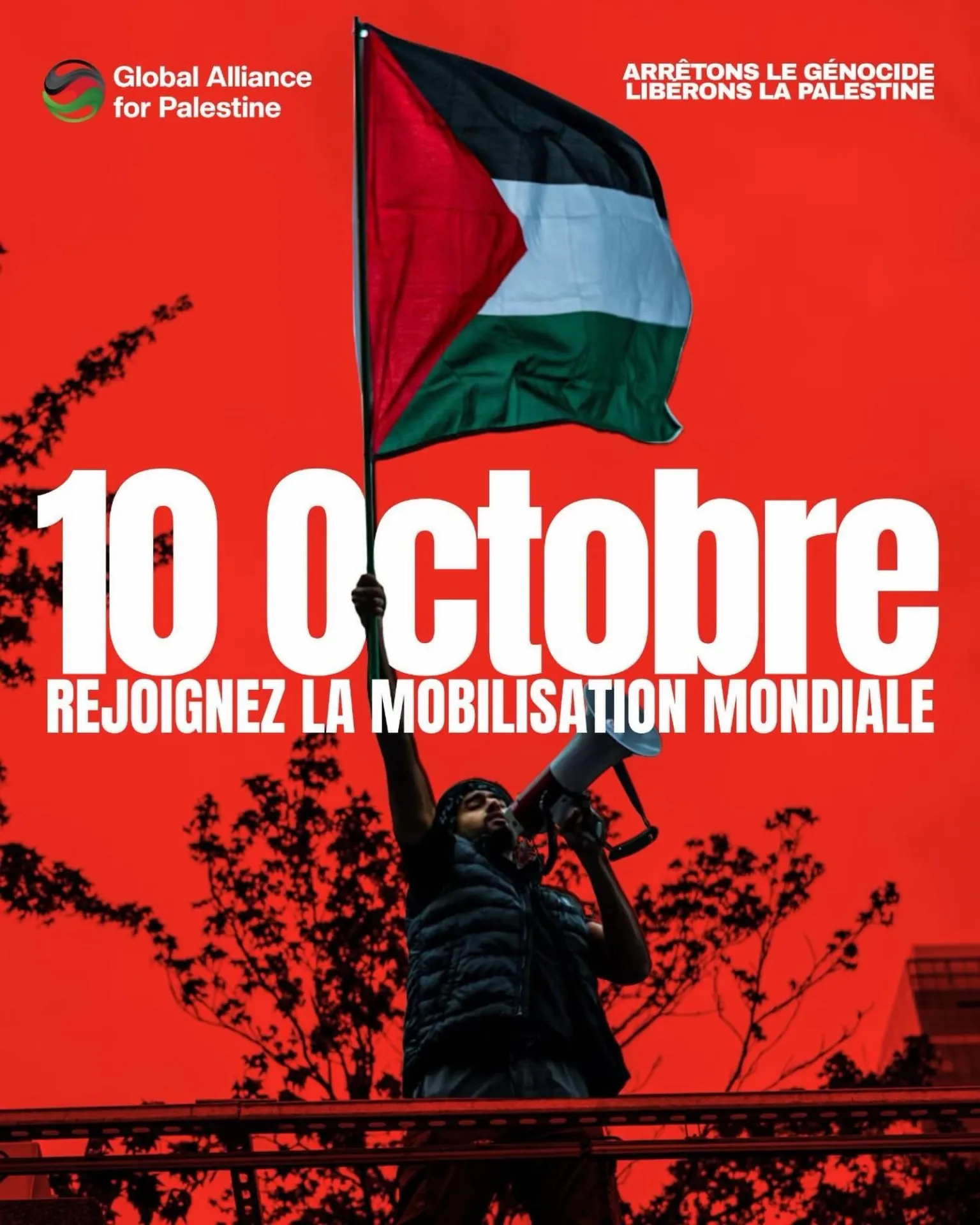 التحالف العالمي من أجل فلسطين يطلق تحركًا عالميًا في 10 أكتوبر