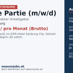 Chef de Partie (m/w/d) — Salzburg, Salzburg