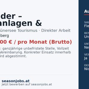 Allrounder – Außenanlagen & Pistendienst — Vandans, Vorarlberg