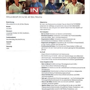 Allroundkraft (m/w/d), 40 Std./Woche — Saalfelden, Salzburg