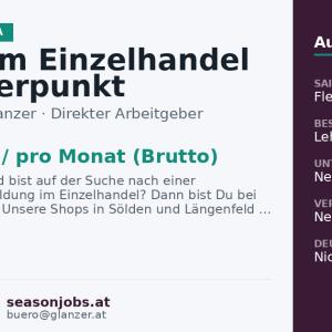 Lehre im Einzelhandel – Schwerpunkt Sportartikel — Sölden, Tirol