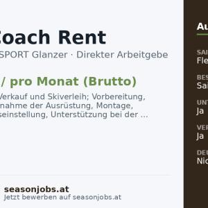 Sales Coach Rent — Sölden, Tirol