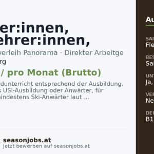Skilehrer:innen, Dual-Lehrer:innen, Snowboardlehrer:innen — Großarl, Salzburg