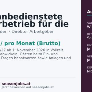 Seilbahnbedienstete im Fahrbetrieb für die Wintersaison 26/27 (m/w/d) — Sölden, Tirol