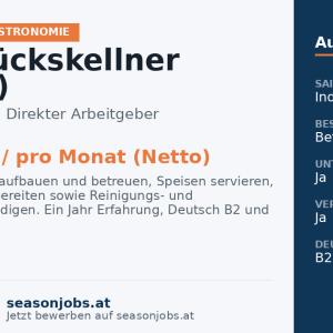 Frühstückskellner (m/w/d) — Fiss, Tirol
