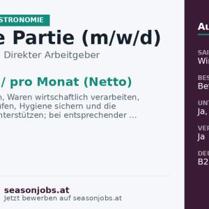 Chef de Partie (m/w/d) — Fiss, Tirol