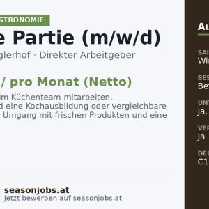 Chef de Partie (m/w/d) — Ischgl, Tirol