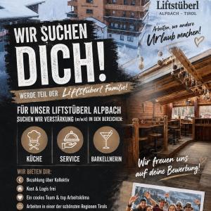 Mitarbeiter:innen (m/w/d) für Küche, Service & Bar – Wintersaison — Alpbach, Tirol