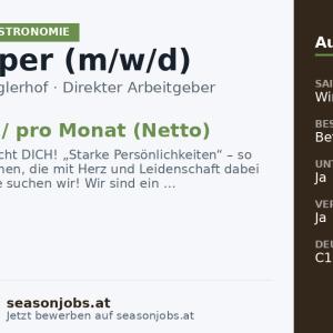 Barkeeper (m/w/d) — Ischgl, Tirol