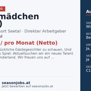 Kindermädchen (m/w/d) — Kaltenbach, Tirol