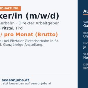 Elektriker/in (m/w/d) — St. Leonhard im Pitztal, Tirol