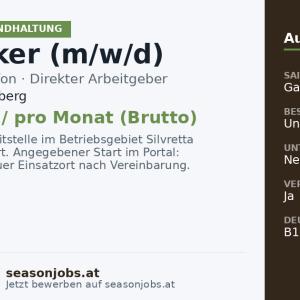 Elektriker (m/w/d) — Schruns, Vorarlberg