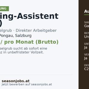 Marketing-Assistent (m/w/d) — Altenmarkt im Pongau, Salzburg