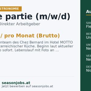 Chef de partie (m/w/d) — Wien, Wien