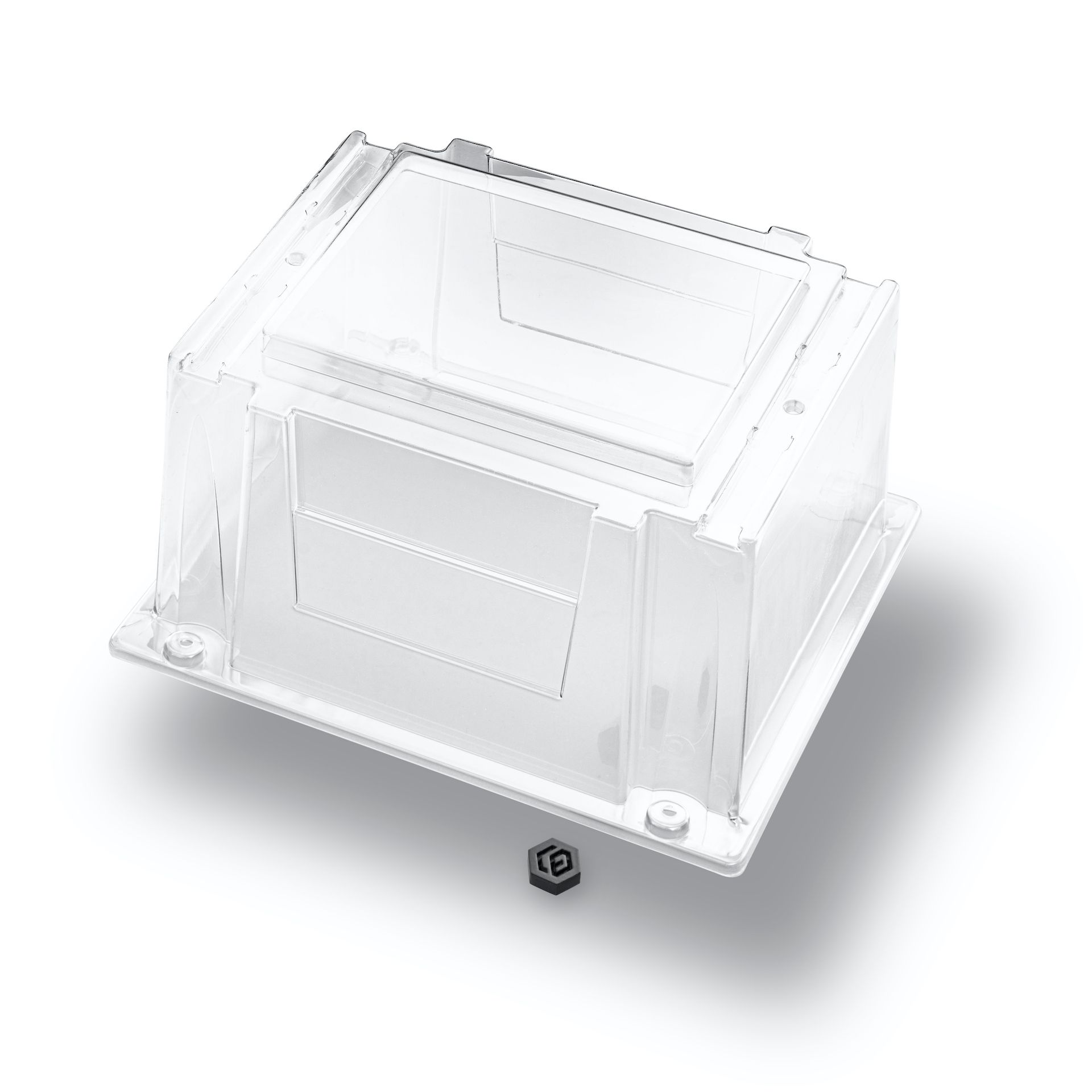 Durchsichtige Kunststoffabdeckung  