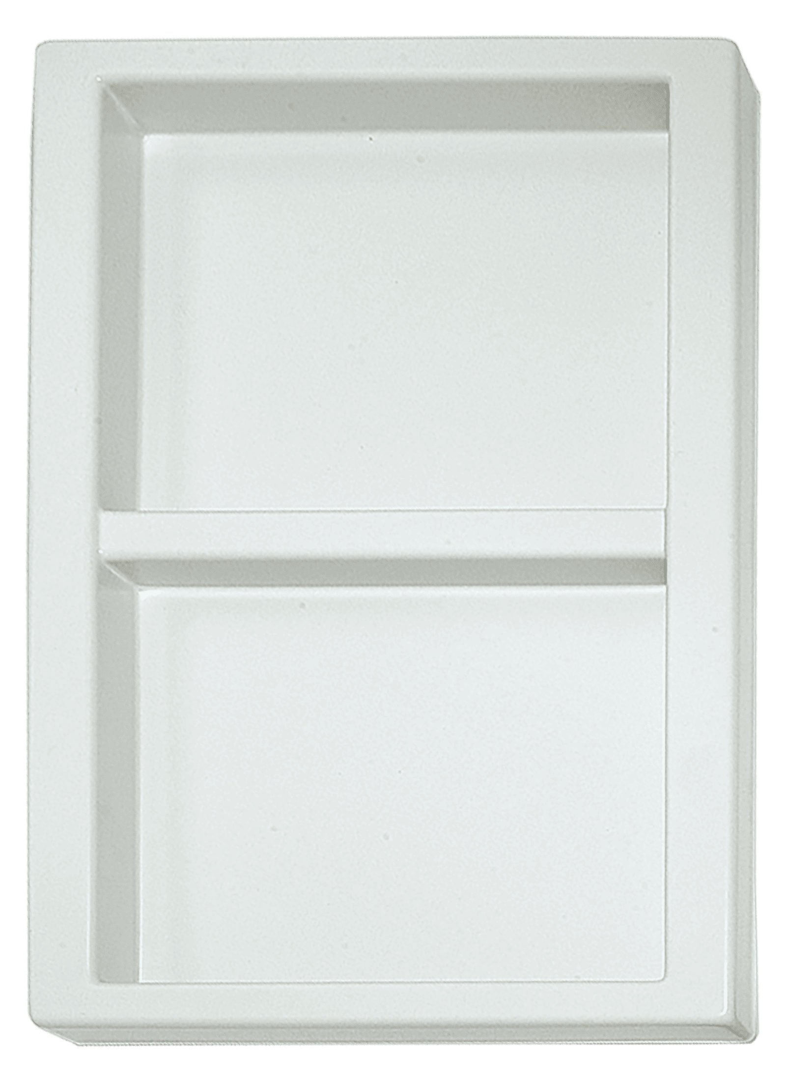 Tiefzieheinlage weiß, 2 Nester rechteckig, PS 