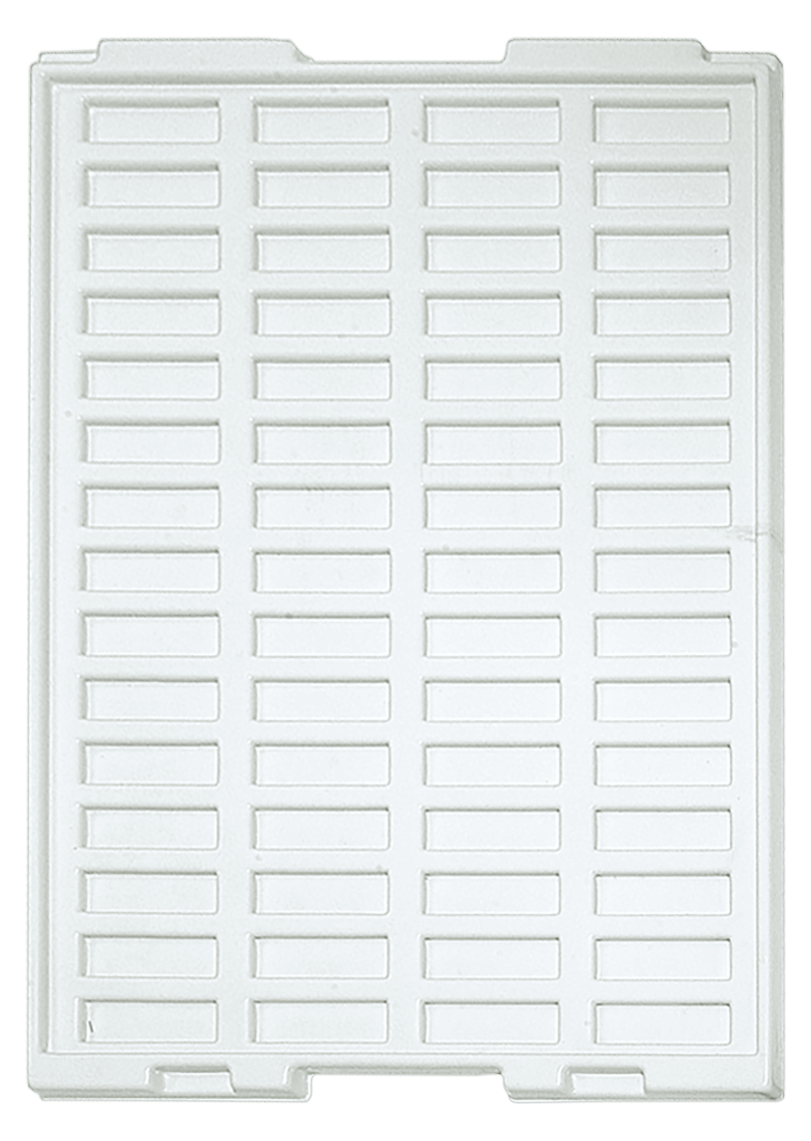 Tiefzieheinlage weiß, 60 Nester rechteckig, PS