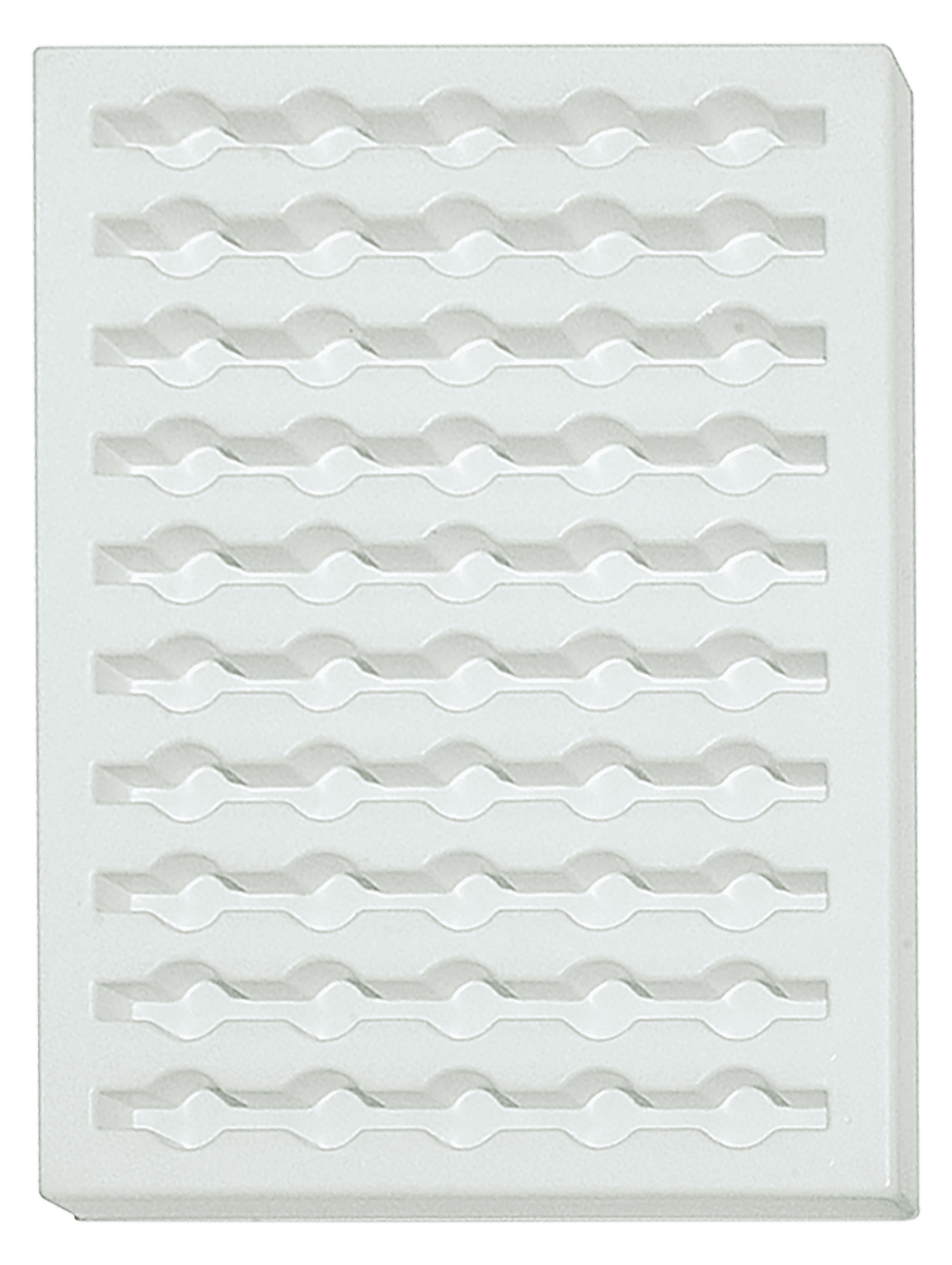 Tiefzieheinlage weiß, 50 Nester rund, PS