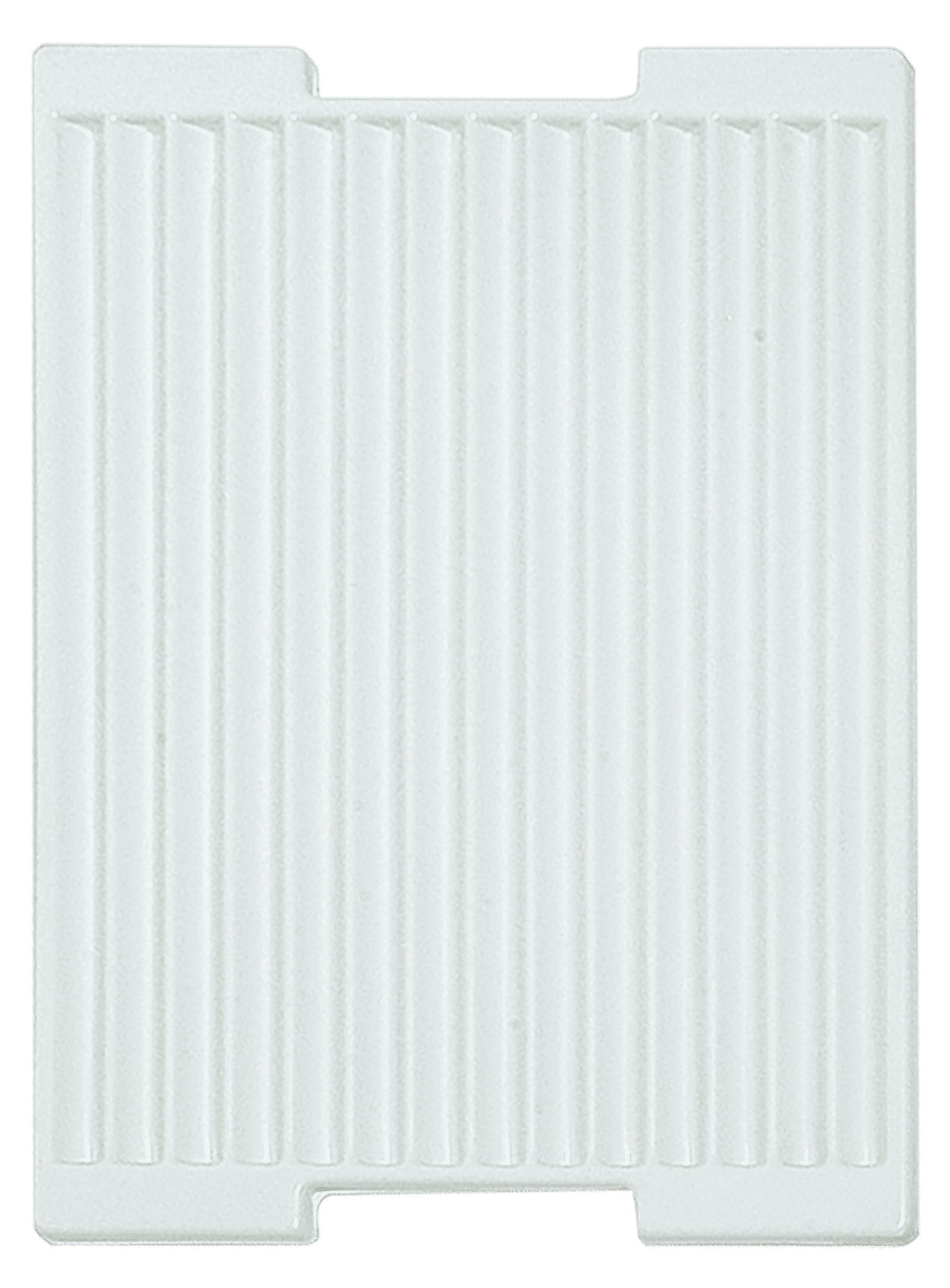 Tiefzieheinlage weiß, 14 Rillen, PS 